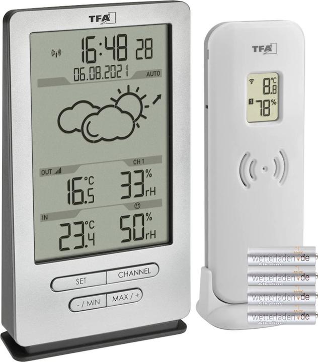 Actual product image TFA Funk-Wetterstation Xena 35.1162 mit Wettervorhersage, Funkuhr und Aussensensor