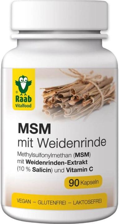 Image du produit Raab MSM avec écorce de saule et vitamine C (90 pièce(s), Capsules)