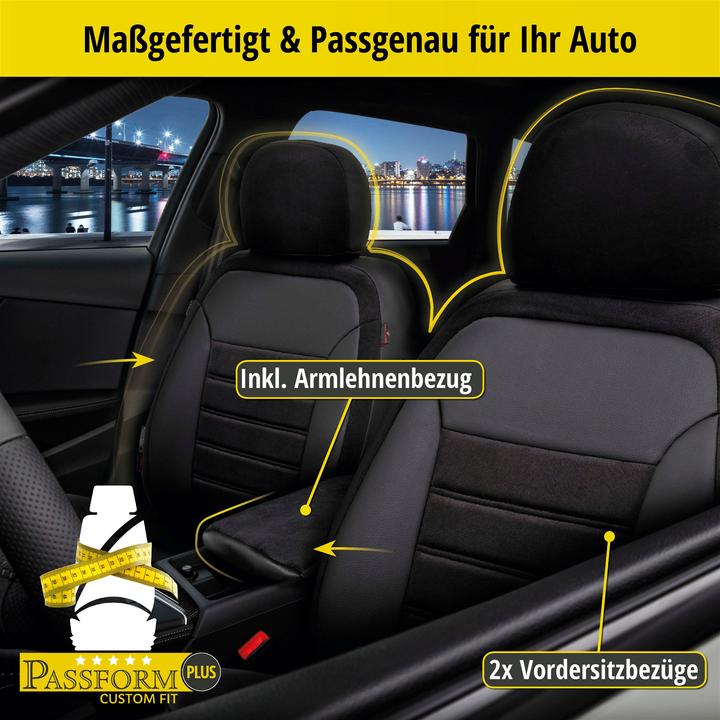 Produktbild Walser Sitzbezug für Nissan Qashqai/Qashqai +2 I 12/2006-04/2014, 2 Einzelsitzbezüge