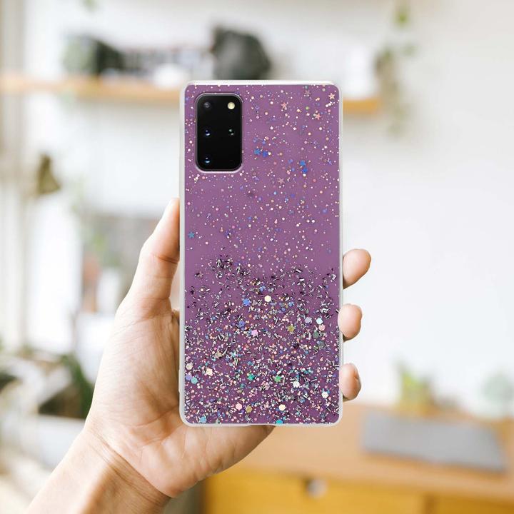 Actual product image Cadorabo TPU cover sparkling glitter (Samsung Galaxy S20+)