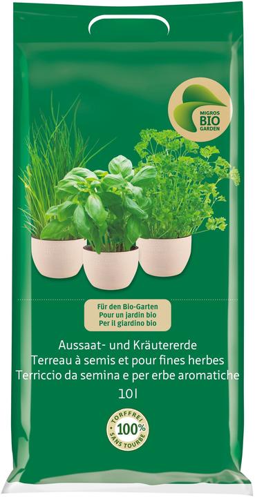 Produktbild Migros-Bio Garden Aussaat- und Kräutererde (10 l, Erde ohne Torf)