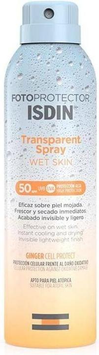 Isdin Fotoprotector Transparent Spray Wet Skin SPF50 Body Protection 250ml (Spray solaire, SPF 50, 250 ml)