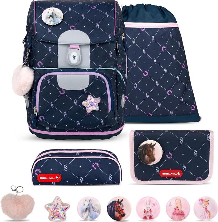 Produktbild Belmil MOTION Schulrucksack-Set Midnight Gallop (19 l)