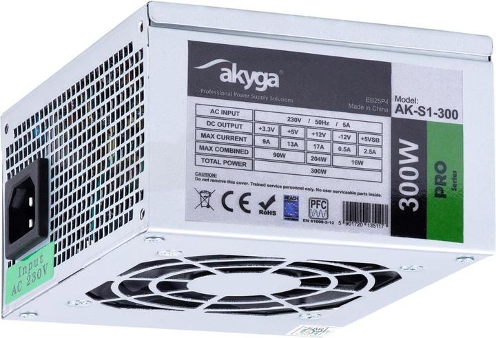 Produktbild Akyga Power supply PRO AK-S1-300 (300 W, Passiv, 80 mm) (300 W)