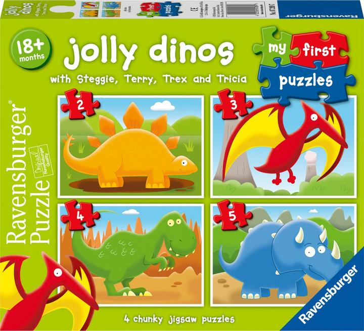 Actual product image Ravensburger My First Puzzle, Jolly Dinos (5 pieces)