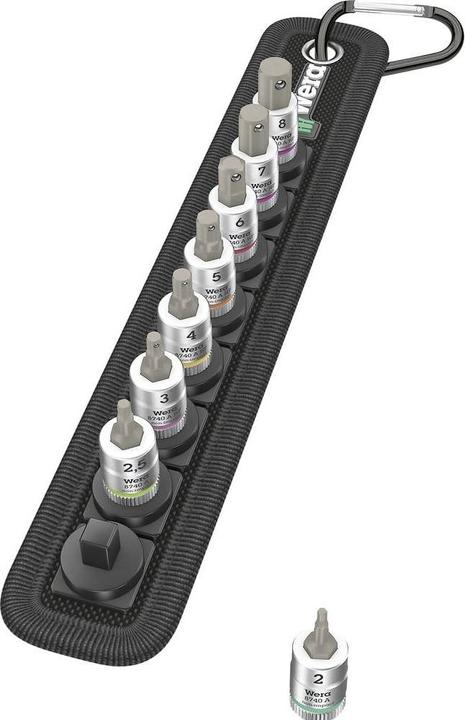 Image du produit Wera Belt A 2 Jeu de douille-embouts Zyklop (6 mm, 7 mm, 3 mm, 5 mm, 8 mm, 4 mm)