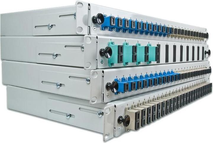 Actual product image Lightwin Premium 19 inch fiber optic distribution tray (19" distributor)