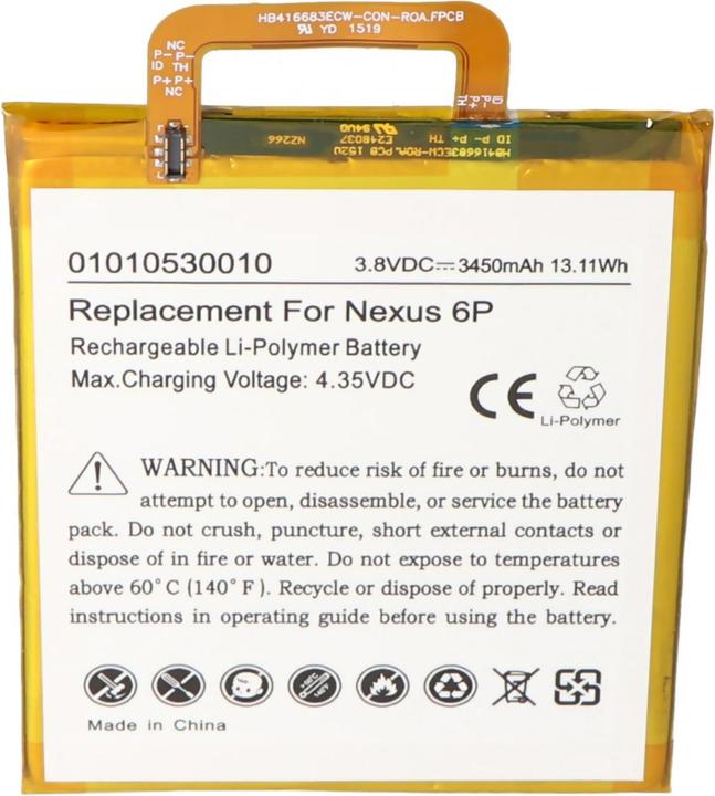 Produktbild Google Akku Nexus 6P, Nexus 6P A1, Nexus 6P A2 Huawei Angler, H1511, H1512