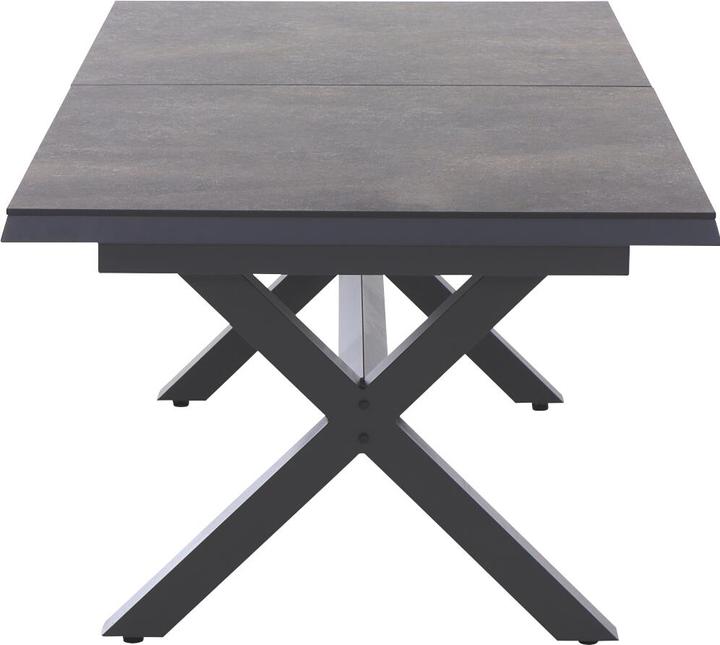 Produktbild Siena Garden Sincro Ausziehtisch 200/260x100cm matt anthrazit / HPL titan (200 cm)