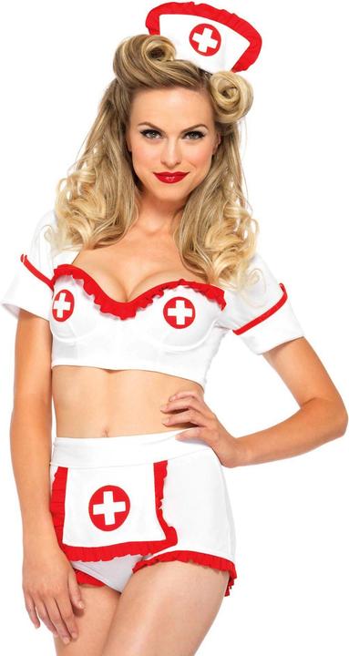 Actual product image Leg Avenue Pin-Up Krankenschwester Kostüm - für Fasching (L)