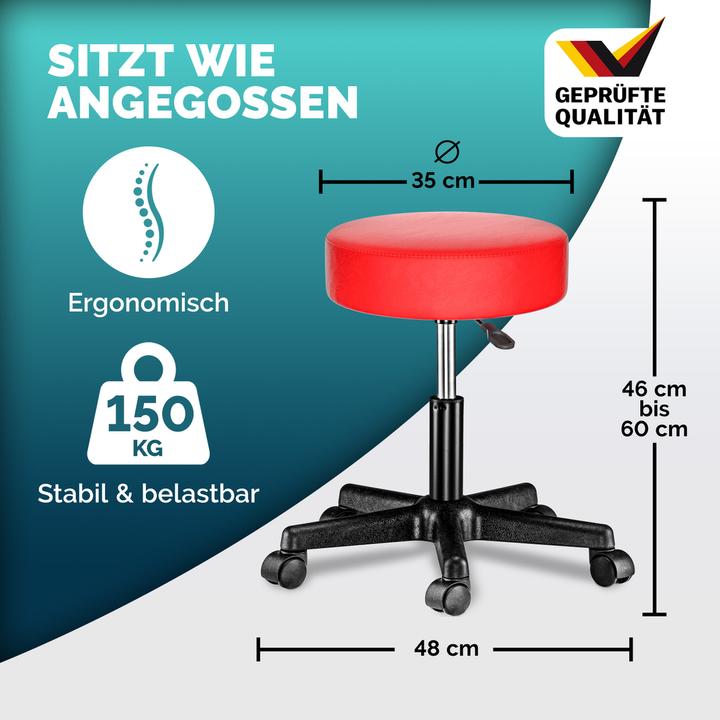 Image du produit Casaria Tabouret roulant