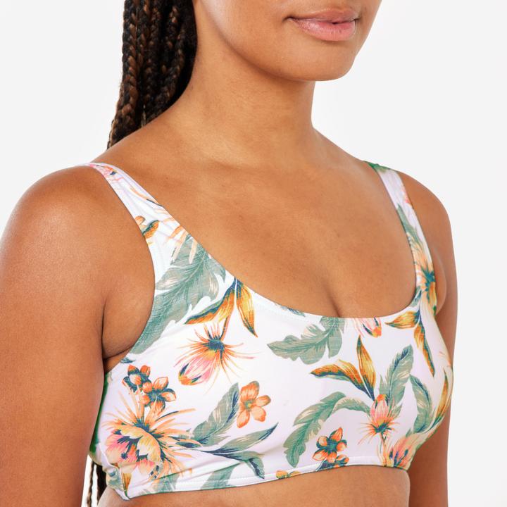 Image du produit Olaian Haut de maillot brassière surf Femme - Aurely belly blanc (36)