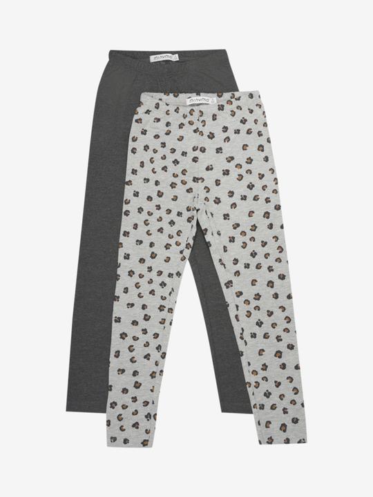 Image du produit Minymo Leggings Lot de 2 Greymelange Gr. 92 (92)