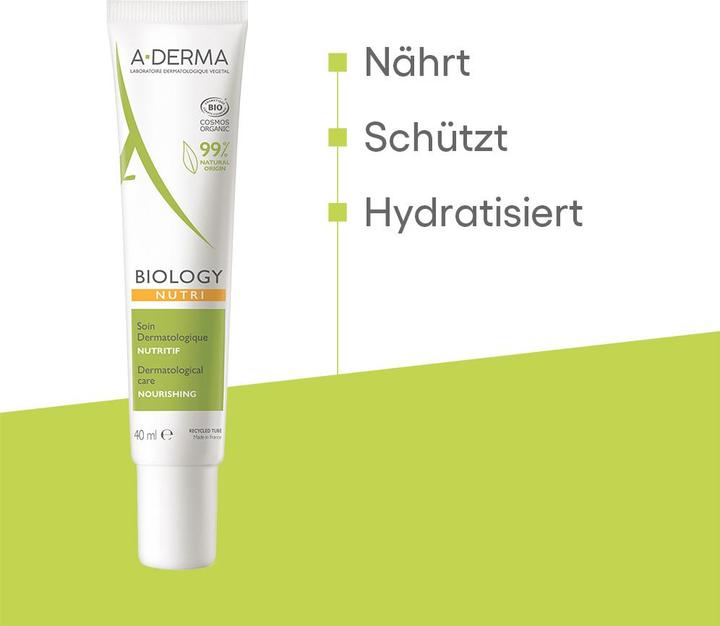 Produktbild A-Derma BIOLOGY Nutritive Creme Creme (40 ml, 24h Creme)