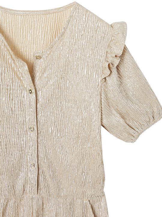 Actual product image Vertbaudet Festive girls' jumpsuit with balloon sleeves (86)