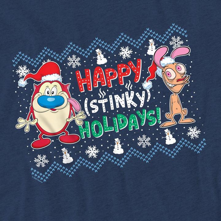 Produktbild Ren & Stimpy Happy Stinky Holidays TShirt (L)