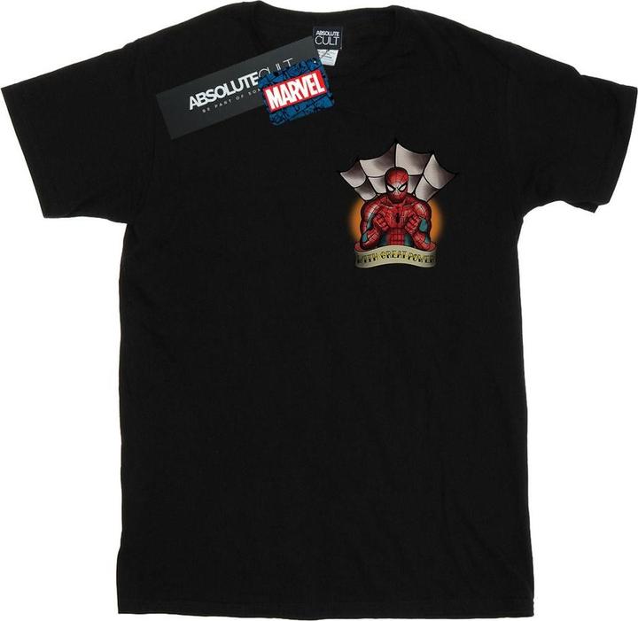 Produktbild SpiderMan Tattoo Breast Print TShirt (5XL)