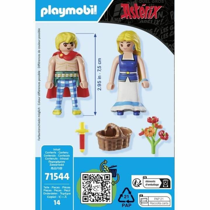 Actual product image Playmobil Asterix: Tragicomix and Falbala (71544, Playmobil Asterix)