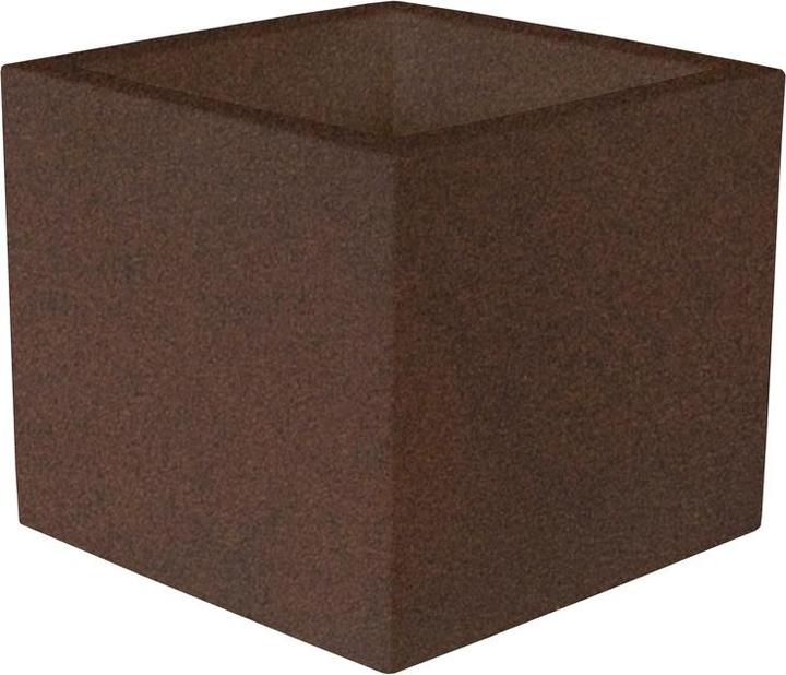 Produktbild Newgarden NARCISO 50 Blumentopf gross doppelwandig eckig 49x49x45cm bronze 54L mit Wasserspeicher out