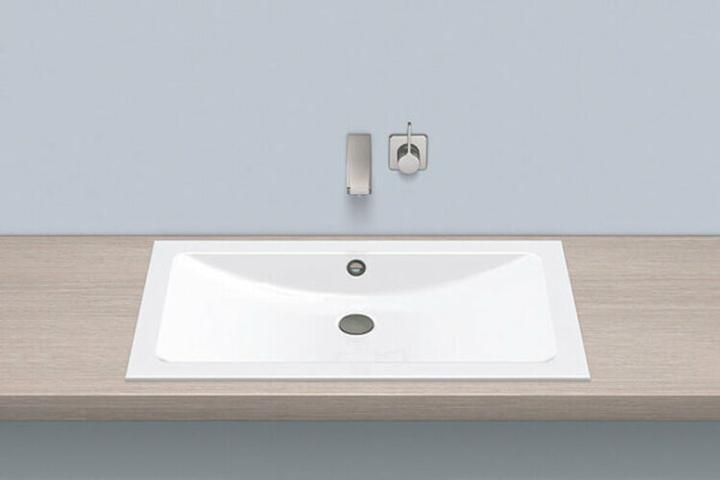Actual product image Alape built-in basin EB.R800, rectangular W: 800mm H: 121mm D: 450mm, 2203200000,white (450 mm, 800 mm)