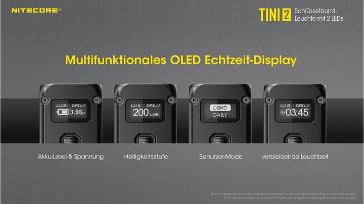 Immagine prodotto Nitecore TINI 2 - 500 lumen, grigio (4.70 cm, 500 lm)