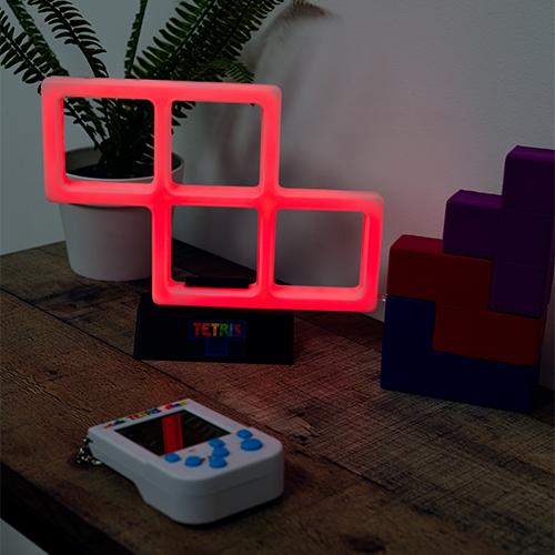 Actual product image Fizz Creations Tetris Red Z Tetrimino Neon Light Retro Gaming Lamp | Officially Licensed | USB Power