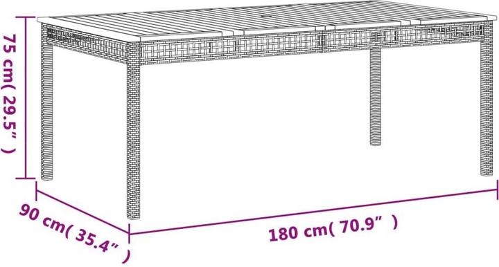 Produktbild VidaXL Gartentisch (90 cm)