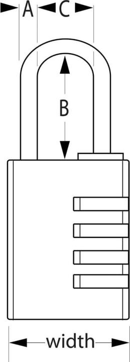 Produktbild Master Lock Zahlenschloss