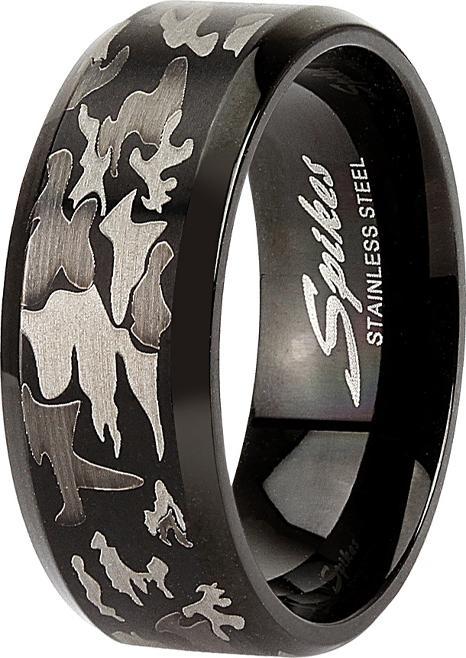 Produktbild Star Piercing Ring schwarz Tarnung (Chirurgenstahl 316L, ohne Messing)