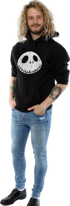 Actual product image Disney Mens Nightmare Before Christmas Jack Cracked Face Hoodie (L)
