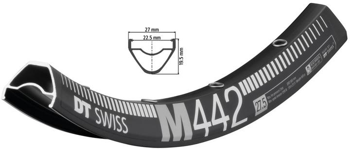 Image du produit DT Swiss M 442 Jante MTB 27,5 (27.50")