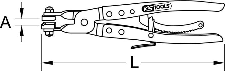 Immagine prodotto KS Tools Pinze stringitubo tipo MU2 (290 mm)