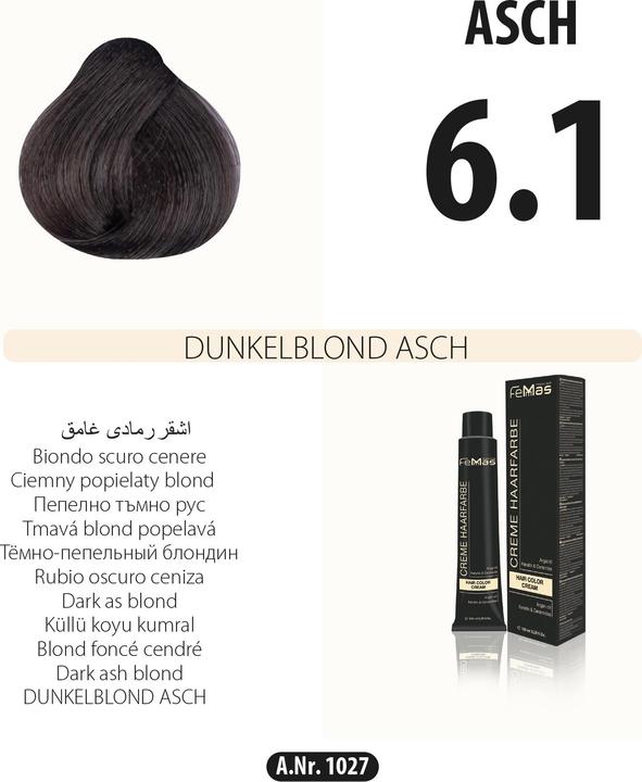 Produktbild FemMas (6.1) Haarfarbe Dunkelblond Asch 100ml (100)