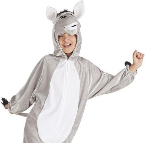 Image du produit Boland Costume d'âne pour enfants : combinaison en peluche avec capuche (140)