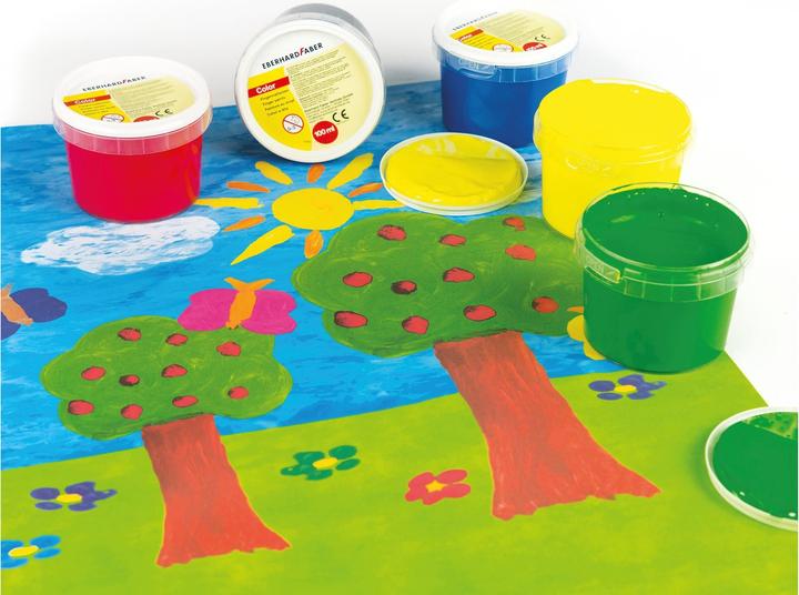 Actual product image EberhardFaber Finger paint 100 ml, set of 4 (Sorted, 400 ml)