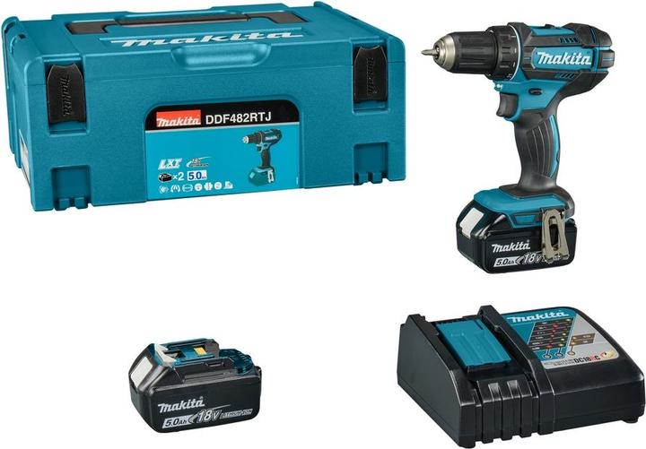 Produktbild Makita DDF482RTJ 18V mit zwei Akkus (Akkubetrieb)