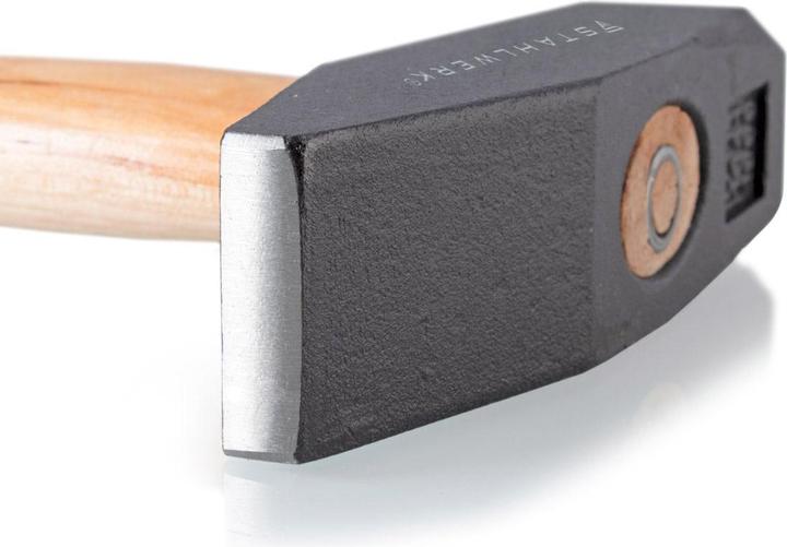 Produktbild Stahlwerk Hammer Schlosserhammer 1.000 g robuster Kopf aus Stahl, Griff Hickory (1000 g)