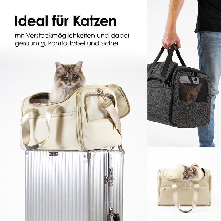 Produktbild LucyBalu CHECK-IN Katzentransporttasche (Katze, Reflektoren, Waschmaschinenfest)