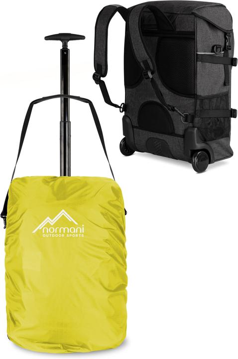 Actual product image Normani Rucksack mit Trolleyfunktion 37 L und Regenüberzug (37 l, Hand luggage (up to 50 litres))