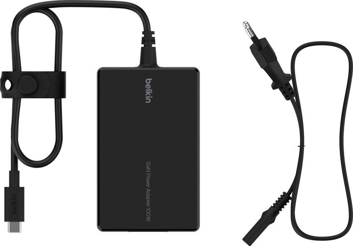 Produktbild Belkin USB-C GaN Netzteil 100W Power Delivery schw. INC016vfBK (100 W)