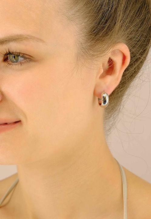 Produktbild Muau Creolen (750/18K Weissgold)