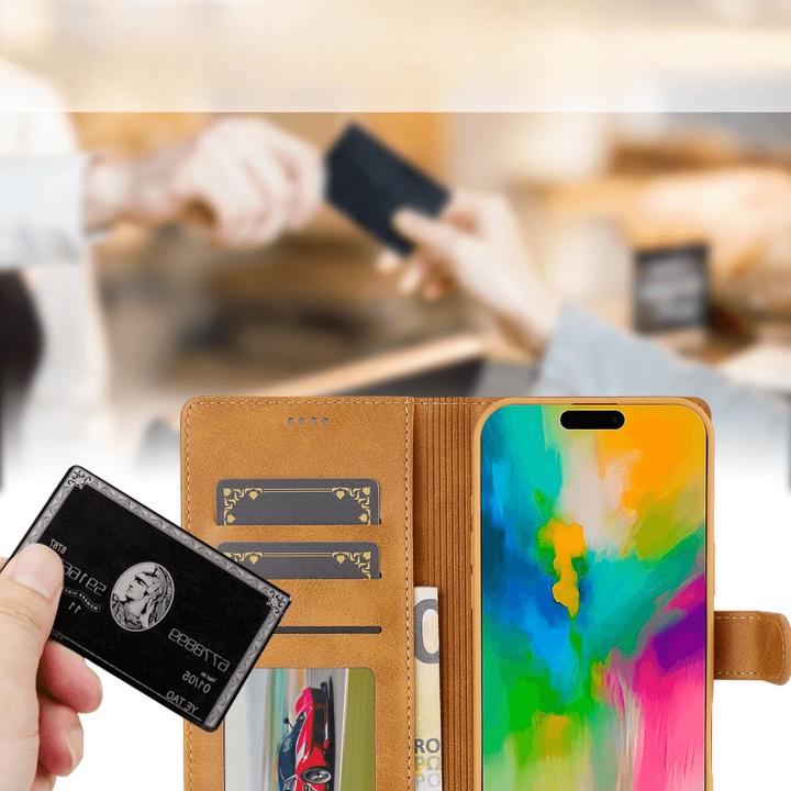 Produktbild LC.Imeeke iPhone 16 Pro - Leder Etui Hülle (Apple iPhone 16 Pro)