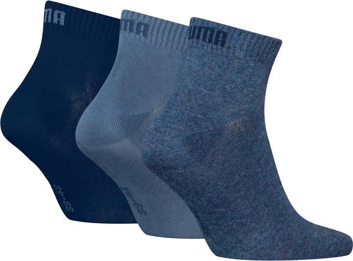 Produktbild Puma Quarter Plain 3p Unisex (3er Pack, 39 - 42)