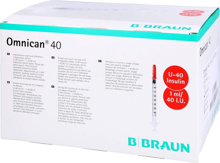 Image du produit B.Braun 40 Insulin U-40 1ml 0.3x12mm (Seringue d'insuline)