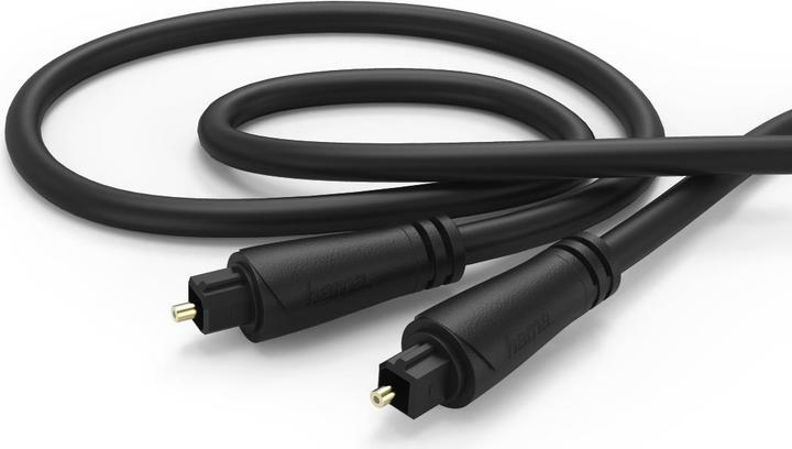 Produktbild Hama Audio-Lichtleiter-Kabel, ODT-Stecker (Toslink), vergoldet, 0,75 m (0.75 m, TOSLINK)