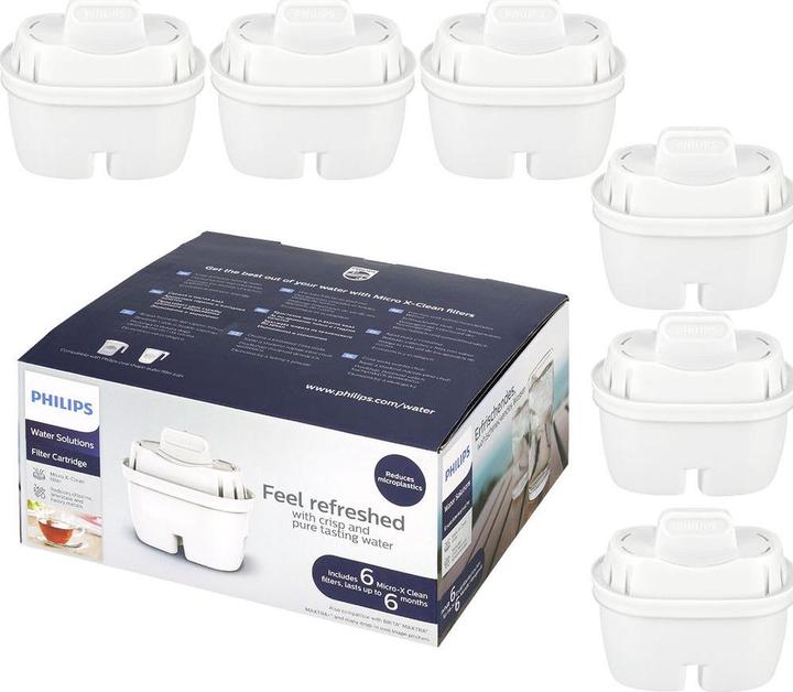 Image du produit Philips AWP212 Cartouches filtrantes de rechange 6 filtres à eau (6 x)