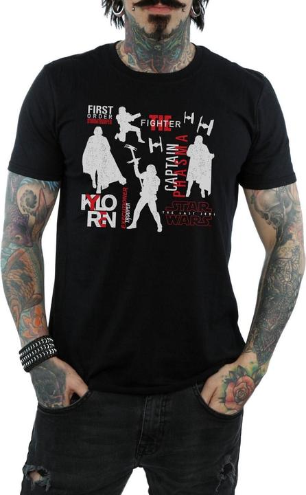Actual product image Star Wars Mens The Last Jedi First Order Silhouettes T-Shirt (3XL)