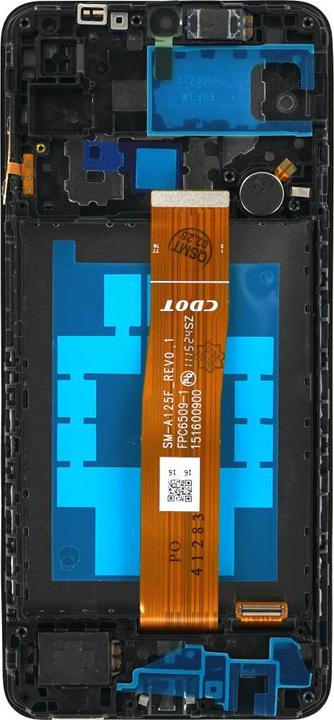 Immagine prodotto OEM Display + Rahmen + Kleinteile (Kleber, Flex, Lautsprecher, Vibrator) SM-A125F Galaxy A12 (EU) sc (Display, Galaxy A12)