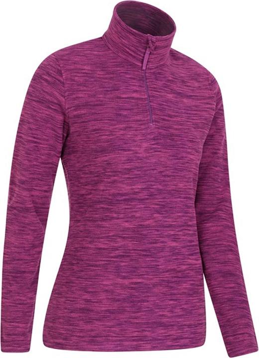 Actual product image Mountain Warehouse Womens/Ladies Snowdon Melange Fleece Top (34 D)