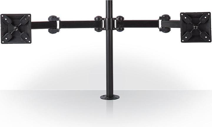 Immagine prodotto Nedis Supporto per doppio monitor - supporto da tavolo per due monitor da 14 a 24 pollici (Tavolo, 24.02")